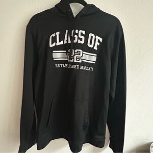Jostens Class Of 2022 Pullover Hoodie Size M Black Polyester Stretch Large Print